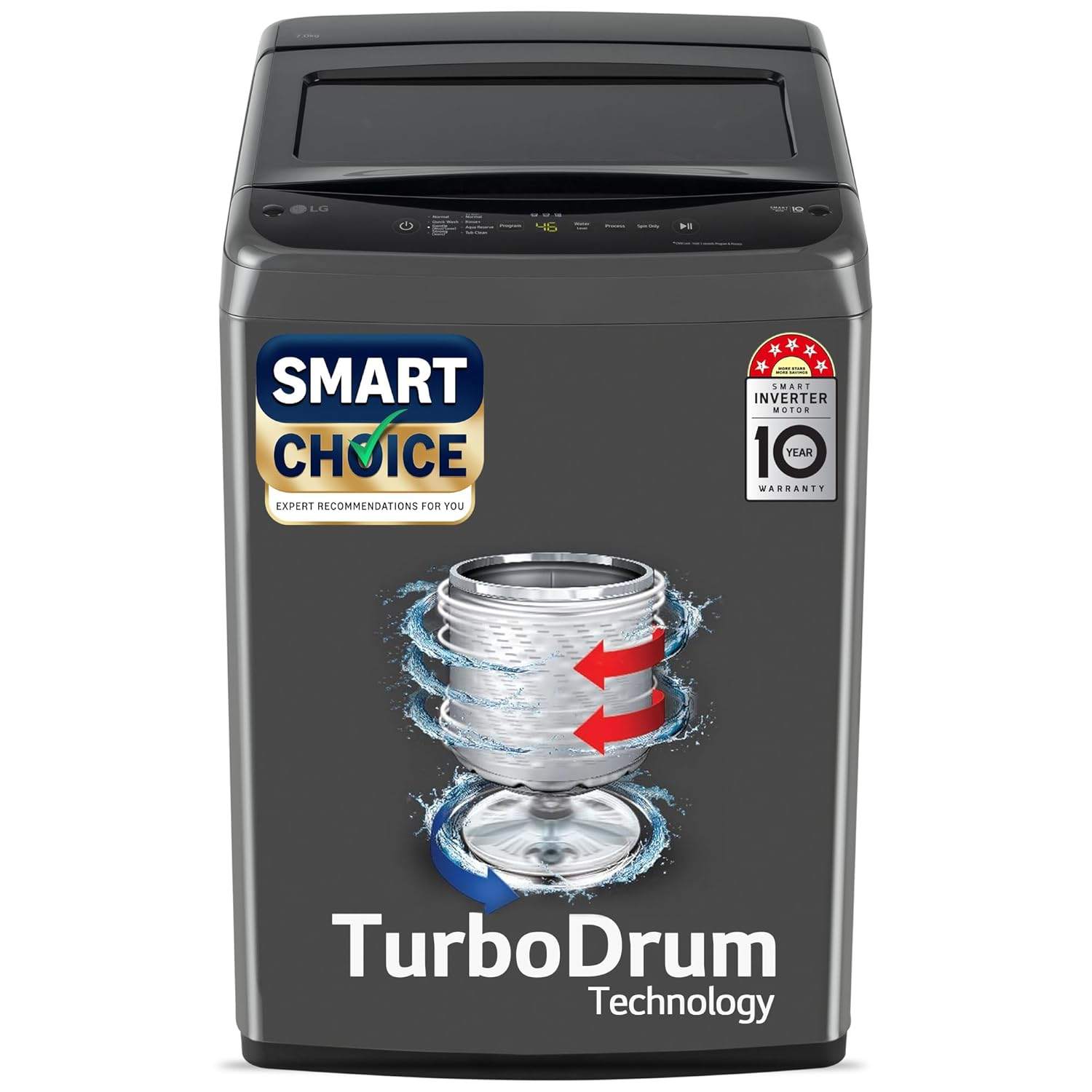 LG 7 Kg 5 Star Fully Automatic Top Load Washing Machine T...